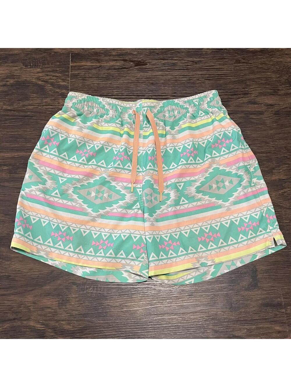 Chubbies Mens Multicolor Printed Swim Trunks 5.5" Shorts Size Medium